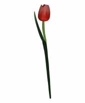 Houten tulpen in de kleur rood 35 cm