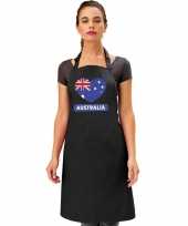I love australie keukenschort barbecueschort zwart volwassenen