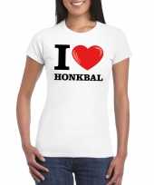 I love honkbal t-shirt wit dames