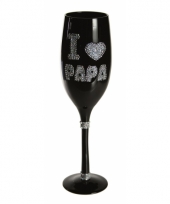 I love papa glitter glas