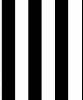 Kadopapier zwart wit gestreept 70 x 200 cm