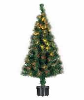 Kerst kunstboom met lampjes 90 cm