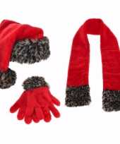 Kerst sneeuwpop maken accessoire set 3 delig