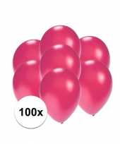 Kleine roze metallic ballonnetjes 100 stuks