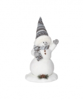 Kunststof sneeuwpop 44 cm