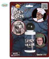 Latex look horror schmink groen