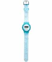 Leren klokkijken blauwe digitale frozen horloges voor kinderen meisjes