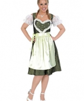 Oktoberfest jurk groen met hart
