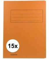Oranje dossiermappen voor a4 15x