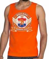 Oranje holland drinking team tankop mouwloos shirt heren