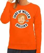 Oranje sons of willem sweater dames