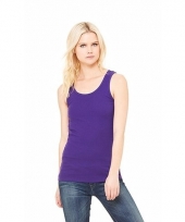 Paars dames shirt zonder mouwen
