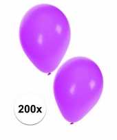 Paarse feest ballonnen 200 st