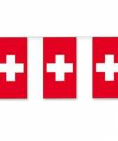 Papieren vlaggenlijnen zwitserland