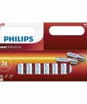 Philips lr6 aa batterijen 12 stuks