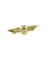 Piloten broche goud embleem