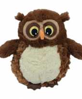 Pluche bruine uil knuffels 20 cm