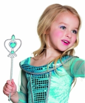 Prinsessen stafje met blauwe diamanten