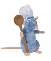 Ratatouille knuffel rat remy met lepel 25 cm