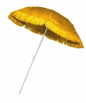 Rieten hawaii parasols geel