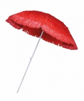 Rieten hawaii parasols rood