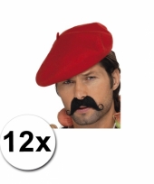 Rode franse baretten 12 st