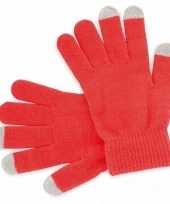 Rode handschoenen voor je mobiel