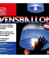 Rood wit blauwe wensballonnen