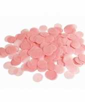 Roze papieren confettisnippers 132 gram