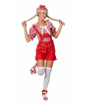Sexy tirolerkleding lederhose rood
