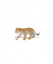 Speeldier luipaard welpje van plastic 16 cm