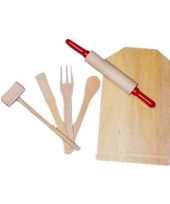 Speelgoed keuken accessoires van hout