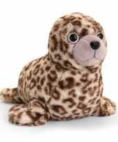 Speelgoed knuffel zeehondje bruin 35 cm