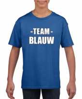 Sportdag shirt team blauw kinderen