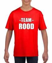 Sportdag shirt team rood kinderen