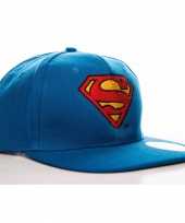 Superman accessoires petten blauw