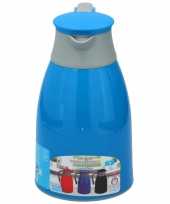 Thermoskan isoleerkan 1 liter blauw grijs