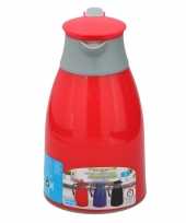 Thermoskan isoleerkan 1 liter rood grijs