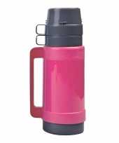 Thermoskan isoleerkan 1 liter roze