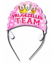 Tiara vrijgezellen team roze