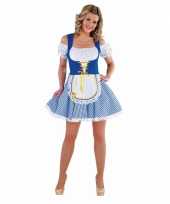 Tiroler verkleedjurkje blauw voor dames