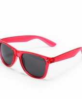 Toppers rode verkleed accessoire zonnebril voor volwassenen