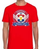 Toppers rood toppers drinking team t-shirt heren