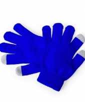 Touchscreen handschoenen kind blauw