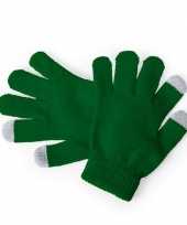 Touchscreen handschoenen kind groen
