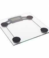 Transparante personen weegschaal digitaal