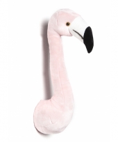 Trofee flamingo kop pluche