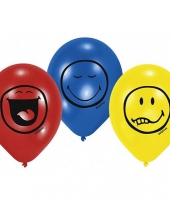 Verjaardags ballonnen met smileys