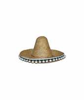 Verkleed sombrero naturel 60 cm mexico voor volwassenen