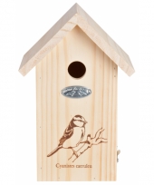 Vogelhuisje van hout 17x26 cm